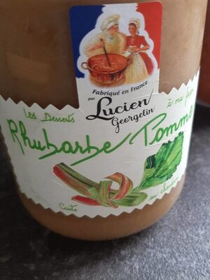 Dessert de rhubarbe pomme
