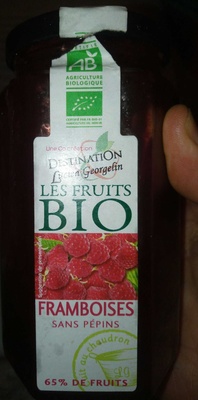 Confiture framboises sans pépins