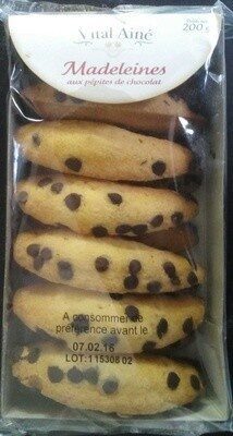 Madeleines aux pépites de chocolat