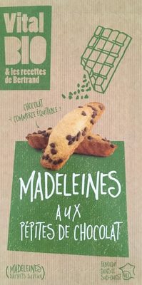 Madeleines Bio aux Pépites de Chocolat