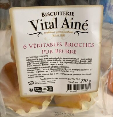 6 véritables brioches pur beurre
