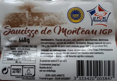 Saucisse de morteau