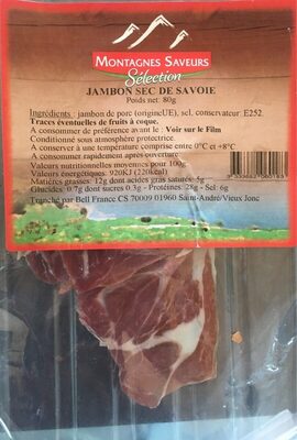 Jambon sec de Savoie