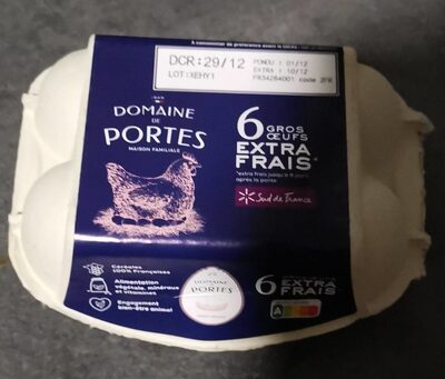 6gros œufs extra frais