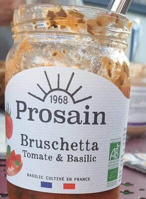 Bruschetta tomate et basilic