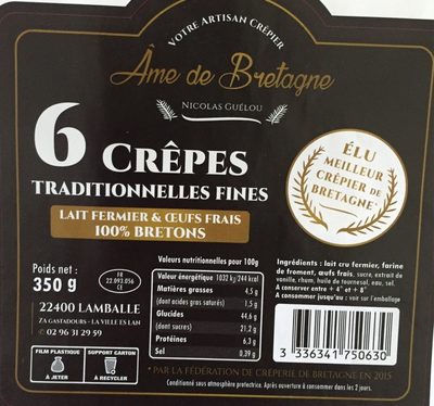 Crêpes Traditionnelles Fines