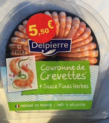 Couronne de crevettes sauce fine herbes