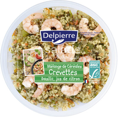 Salade céréales & crevettes