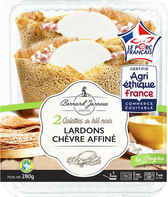 Galettes lardons chèvre