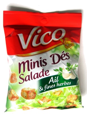 Minis dés salade - Ail et fines herbes