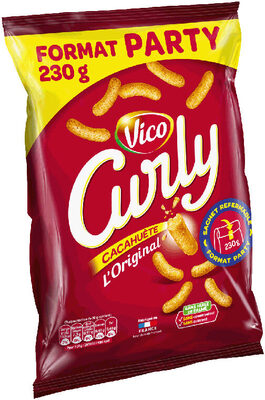 Curly Cacahuète l'Original - Format Party 230 g