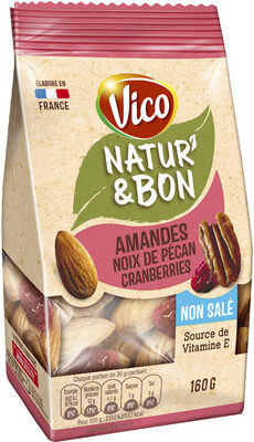 Nature & bon Amandes Noix de péan Cranberries