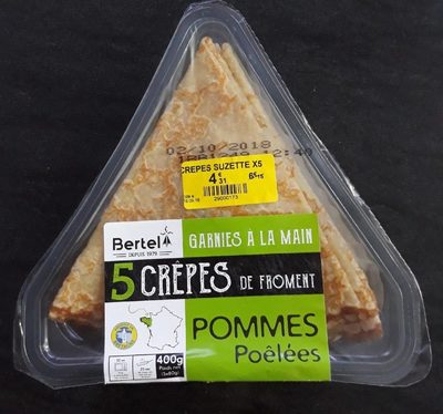 5 Crêpes de Froment Pommes Poêlées