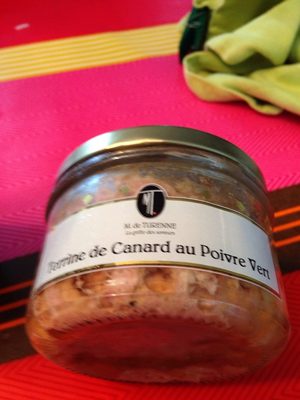Terrine de canard au poivre vert