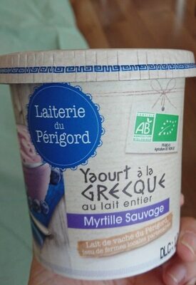 Yaourt à la Grecque au lait entier Myrtille Sauvage