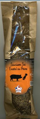 Saucisson sec enrobé au poivre