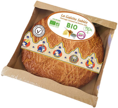 Galette sablée fourrage caramel au beurre salé BIO avec fève