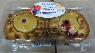 Pâtés aux fruits rouges individuels 2x160G