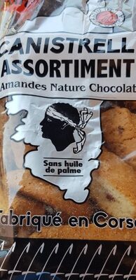 Canistrelli assortiment amandes nature chocolat