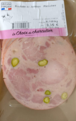 Roulade au jambon pistachée