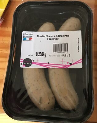 Boudin blanc à l'ancienne forestier