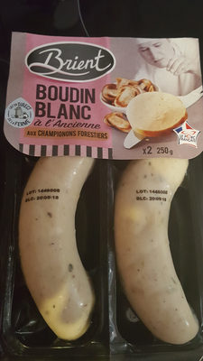 Boudin blanc forestier à l'ancienne VPF BRIENT, 2X125G