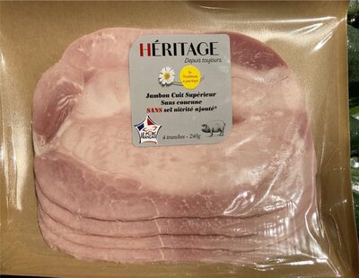 Jambon cuit supérieur 4 tranches