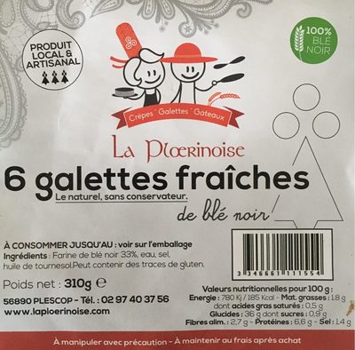 Galettes fraiches La Ploerinoise