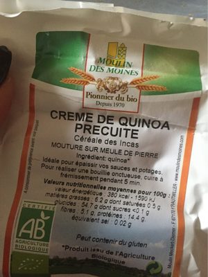 Creme de quinoa