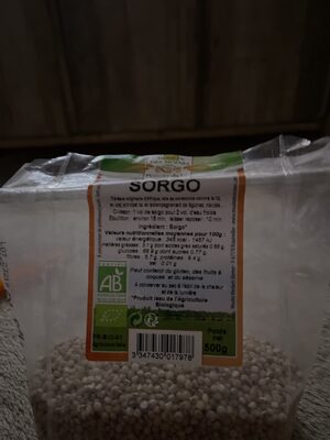 Céréales Sorgo