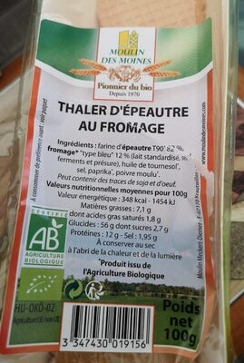 THALER D'EPEAUTRE AU FROMAGE