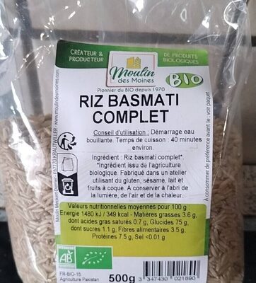 Riz Basmati Complet