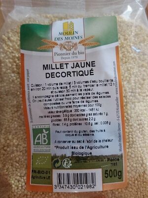 Millet jaune décortiqué