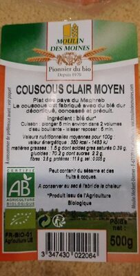 Couscous clair moyen