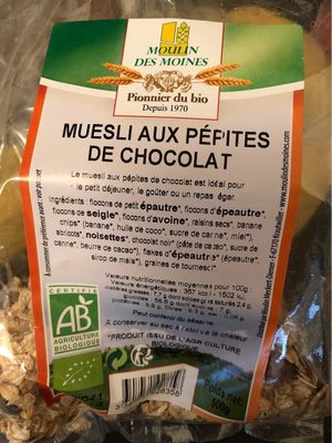Muesli aux pépites de chocolat