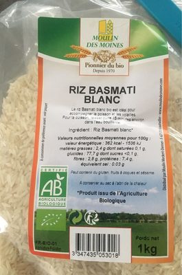 Riz Basmati Blanc