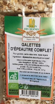 Galettes Épeautre Complet