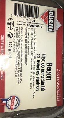 Bacon Tranches Fines