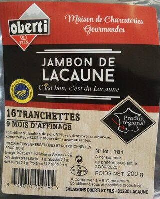 Jambon de lacaune