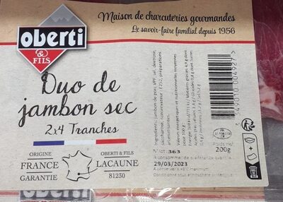 Duo de jambon sec