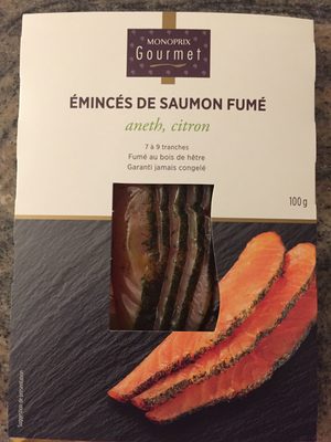 Gourmet - Émincés de saumon fumé, aneth et citron