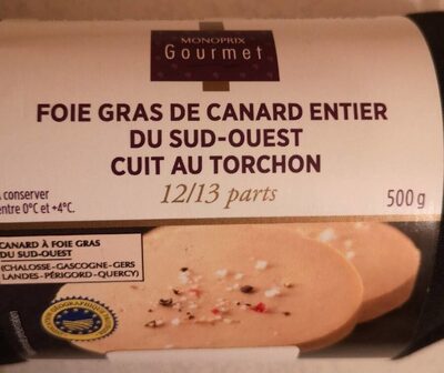 Foie gras de canard entier du Sud-Ouest cuit au torchon