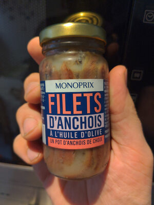 Filets d'anchois à l'huile d'olive