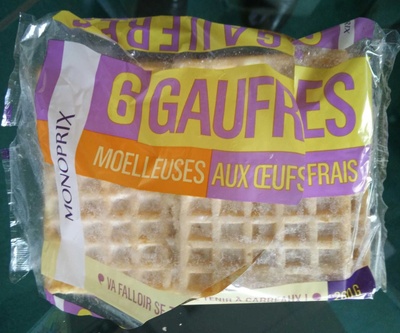 6 gaufres moelleuses aux oeufs frais