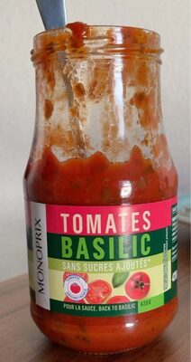 Sauce Tomate Basilic