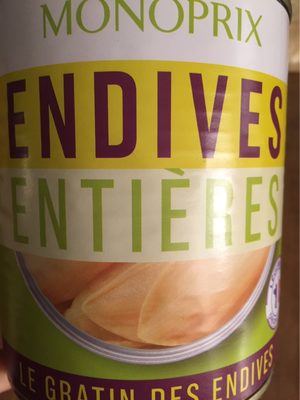 Endives, Boîte De 800 Grammes, Marque Monoprix