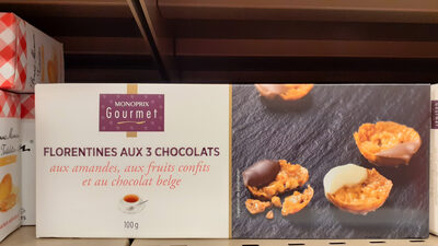 Florentines aux 3 chocolats