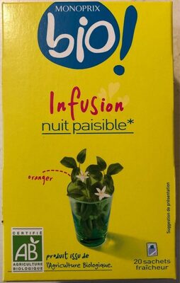Infusion nuit paisible Bio Monoprix