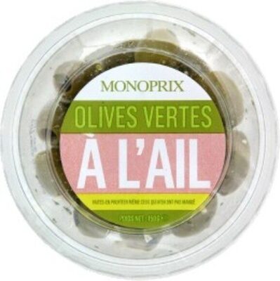 Olives vertes à l'ail
