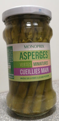 Asperges Vertes Miniatures cueillies main
